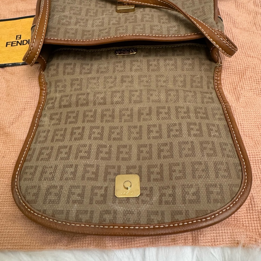Fendi Zucchino Canvas Mini Crossbody (Vintage) - Picture 3 of 16